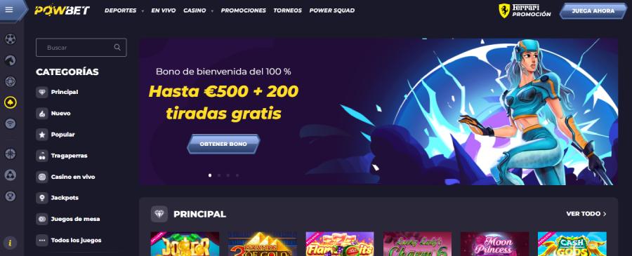 Powbet bono sin deposito