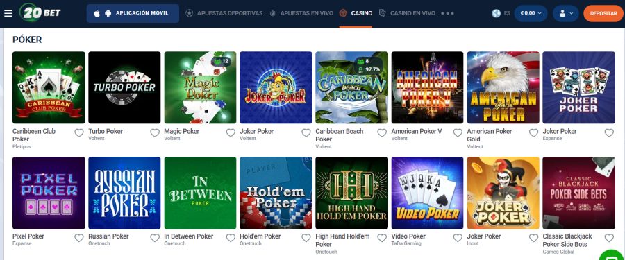 Poker 20bet